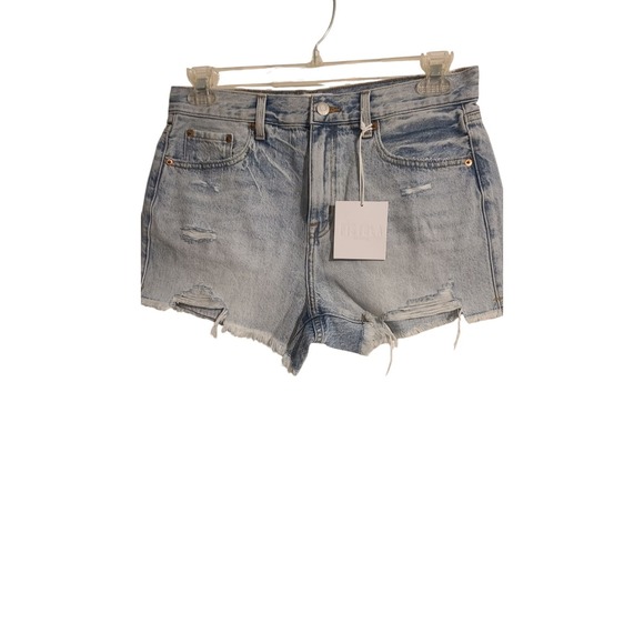 NWT Pistola Nova High‎ Rise Jean Shorts Size 29 University Distressed Cutoff NEW - Picture 1 of 6